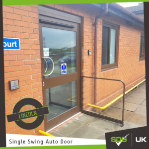 Single Swing Automatic Door | NHS Saxon Court, Lincoln