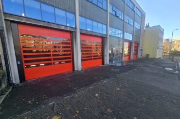 High-Speed Spiral Door Installation for Emergency Services in Greenwich